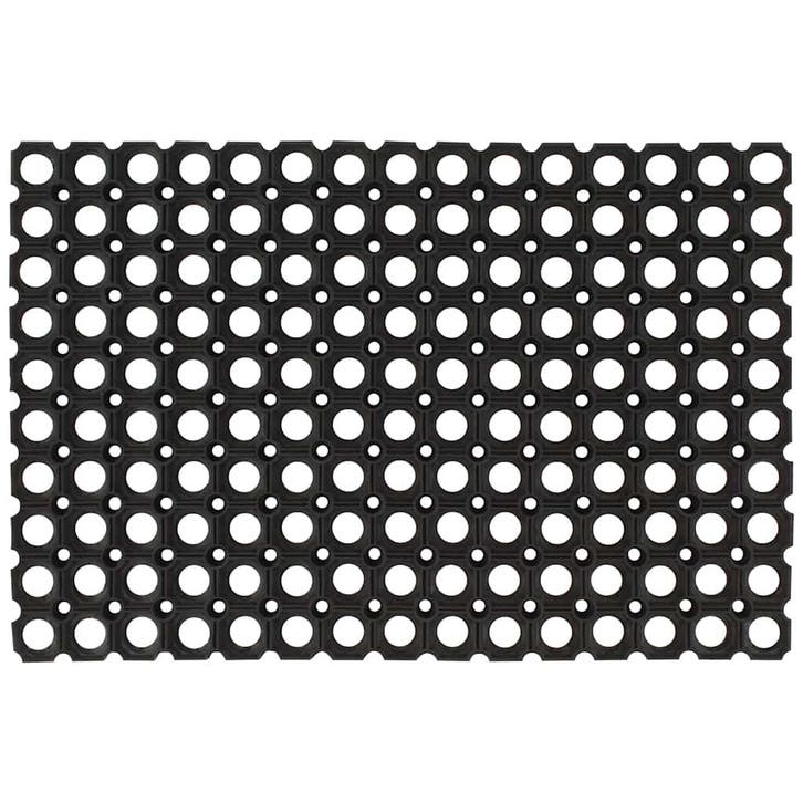 vidaXL Deurmat rechthoekig 60x80 cm rubber, Tuin en Terras, Deurmatten, Nieuw, Verzenden