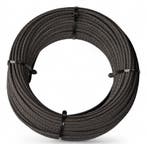 Staalkabel 6mm 10 meter op katrol Zwart, Verzenden, Nieuw