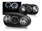 CCFL Angel Eyes koplampen Black geschikt voor VW Golf 4, Auto-onderdelen, Verlichting, Verzenden, Nieuw, Volkswagen