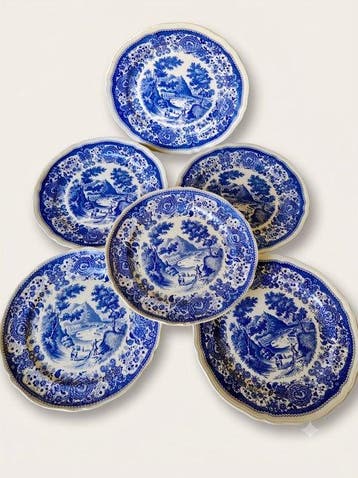 Villeroy & Boch - 6er-Set Speiseteller „Burgenland“ Blau – 3