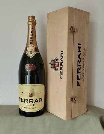 1990 Fratelli Lunelli Ferrari Brut - Trentino - 1 Dubbele, Nieuw