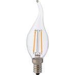 LED Lamp - Kaarslamp - Filament Flame - E14 - 4W -4200K, Led-lamp, Minder dan 30 watt, Soft of Flame, E14 (klein)