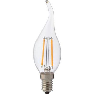LED Lamp - Kaarslamp - Filament Flame - E14 - 4W -4200K, Led-lamp, Minder dan 30 watt, Soft of Flame, E14 (klein)