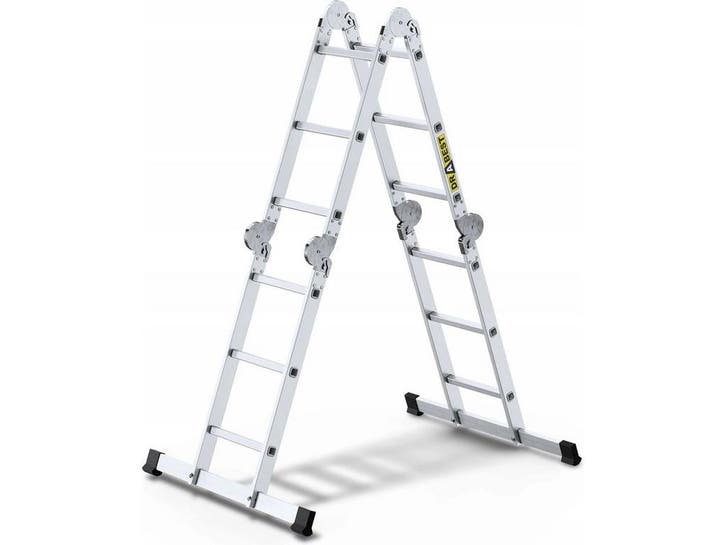 Drabest PRO - Multifunctionele ladder - 4x3 treden met, Doe-het-zelf en Verbouw, Ladders en Trappen, Nieuw, Verzenden
