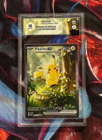 Pokémon Graded card - Pikachu 276 Full art, Secret rare -, Nieuw