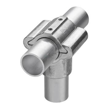 Buiskoppeling Openschuifbaar T-stuk Ø 48 mm Aluminium, Verzenden, Nieuw