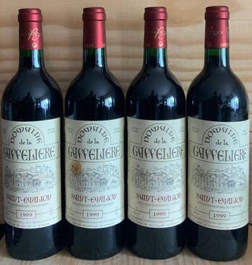 1999 Domaine de la Gaffeliere - Saint-Émilion - 4 Flessen, Nieuw