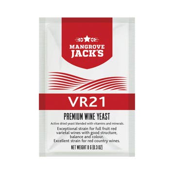 Mangrove Jacks - VR21 Premium wijngist - 8 g (Wijn Gisten), Ophalen of Verzenden, Nieuw, Overige materialen, Overige typen