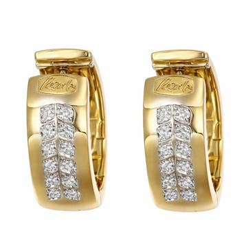 Recarlo - Oorbellen - 18 karaat Geel goud - 0.24ct. tw., Nieuw