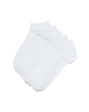 HEMA Dames enkelsokken - 5 paar wit 3=40% / 2=20%, Verzenden, Nieuw