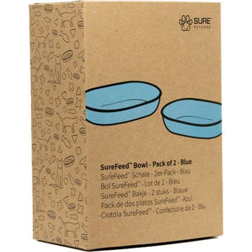 SureFeed Voerbak (2 stuks) - Blauw, Verzenden, Nieuw