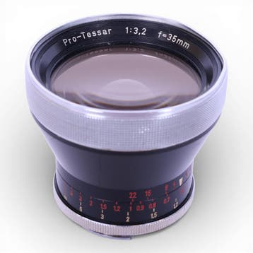 Carl Zeiss Pro-Tessar 35mm f/3.2 Groothoeklens voor Zeiss Ik, Verzenden, Zo goed als nieuw