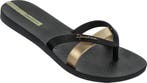 Ipanema Kirey Dames Slippers - Black/Gold - Maat 41/42, Verzenden, Nieuw