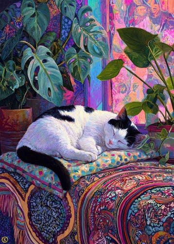 Kleury.art - [XL Canvas] The Monstera Mat” by Kleury.art