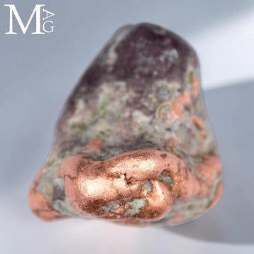 Geen minimumprijs - Natuurlijk koper met een rijke metalen