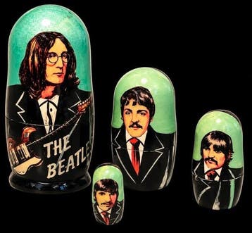 Beatles - Figurine, Matroesjka-poppenset - 2000, Nieuw in verpakking