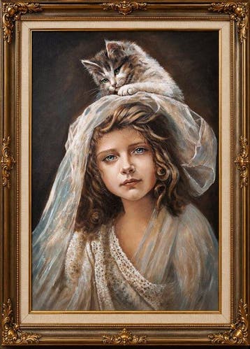 Denis Mihai - The veil of innocence, Antiek en Kunst