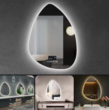Badkamerspiegel met LED Verlichting en Anticondens 45×60cm, Verzenden, Nieuw
