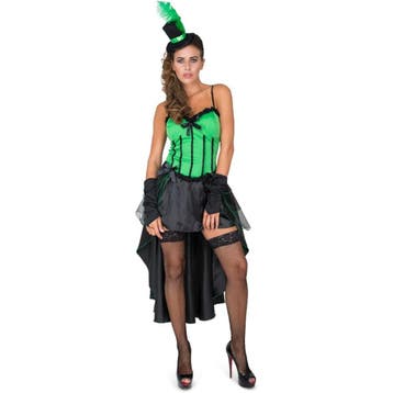 Burlesque Showgirl Kostuum Dames – 2-delig Jurk - Maat L, Kleding | Dames, Carnavalskleding en Feestkleding, Ophalen of Verzenden