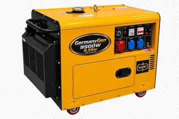Diesel Noodstroomaggregaat 9500W 11,9Kva Silent, Nieuw, 10 tot 30 kVA, Elektrisch startend, Dieselolie