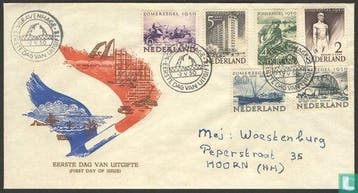 Nederland - Zomerzegels - 1950, Verzenden, Gestempeld