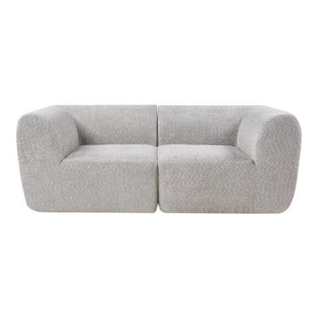 2-Zitsbank Hurvas modulaire bank 216x108x76 cm grijs [en.cas, Verzenden, Nieuw