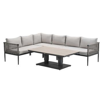 Garden Impressions Burela - Brugge lounge dining set 5-delig, Verzenden, Nieuw