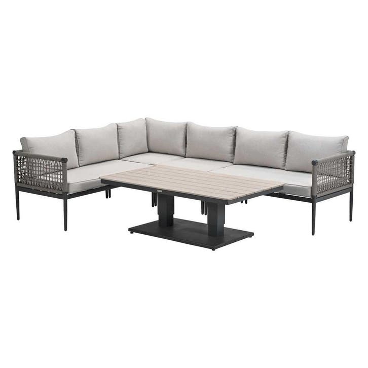 Garden Impressions Burela - Brugge lounge dining set 5-delig, Tuin en Terras, Tuinsets en Loungesets, Verzenden