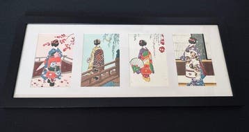 Four seasons with Kimono - Unsodo - Japan, Antiek en Kunst