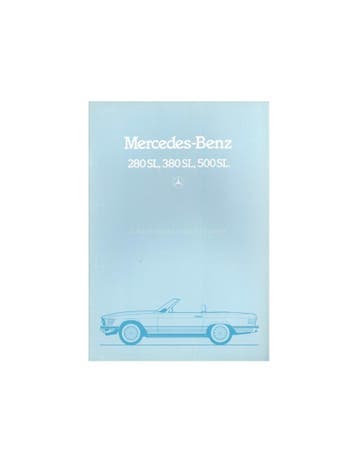 1981 MERCEDES BENZ SL KLASSE BROCHURE NEDERLANDS, Boeken, Nieuw, Author