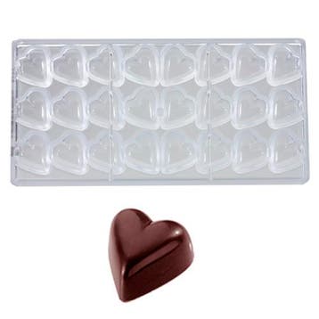 Bonbonvorm Chocolate World Hart (24x) 33x31x15 mm, Verzenden, Nieuw