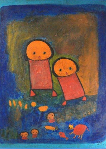 Giovanni Vetere (1940) - Familie - Fresco, Antiek en Kunst