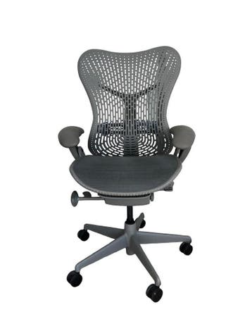 Herman Miller Mirra Shadow Blue Fog - Full Option, Verzenden, Zo goed als nieuw, Grijs, Bureaustoel