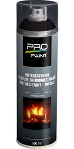 Pro paint hittebestendig 1 stuk, 500 ml, zwart, Verzenden, Nieuw