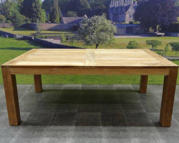 Krista dining tuintafel 160x95xH77,5 cm teak, Tuin en Terras, Tuintafels, Ophalen of Verzenden, Nieuw, Teakhout