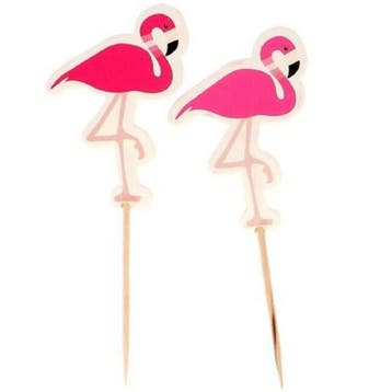 Patis Decor Taartprikkers Flamingo 12st., Verzenden, Nieuw