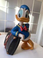 Disney - Figuur - Donald Duck Skulptur mit Koffer - bunte, Nieuw