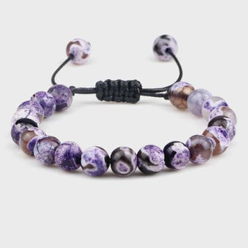 Verstelbare Natuursteen Armband - 8mm Agate & Onyx Kralen vo, Sieraden, Tassen en Uiterlijk, Verzenden, Nieuw