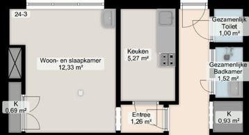 Kamer in Groningen