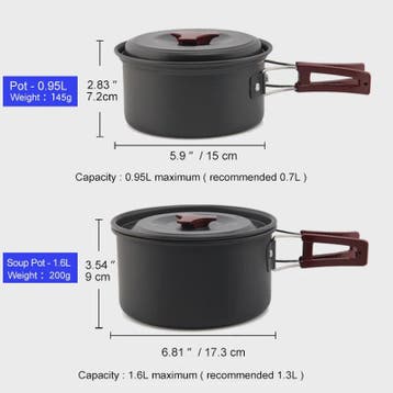 Widesea Camping Kookset Outdoor Potten & Pannen Set met Wate, Verzenden, Nieuw
