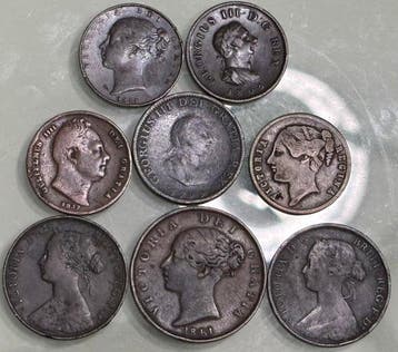 Verenigd Koninkrijk. George III-Victoria. 1799-1862 (Lot of