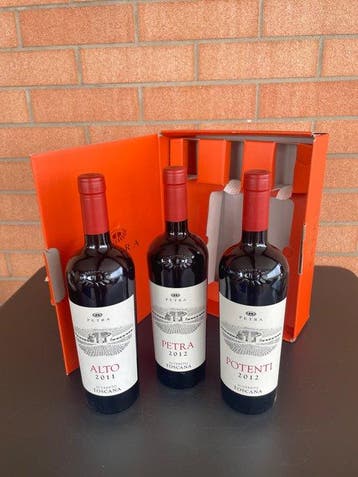 2011 Alto, 2012 Petra & 2012 Potenti, Petra - Toscane IGT -, Nieuw