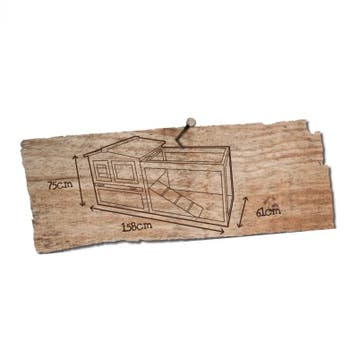 Konijnenhok Woodland Lambert Cottage – Houten Buitenhok m., Verzenden, Nieuw, Overige typen