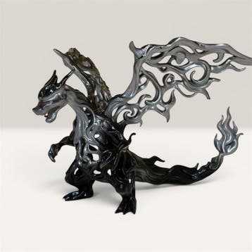 Svroa Studio - Figuur - Charizard Custom Black & Silver
