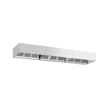 GGM Gastro | Afzuigkap doosmodel - 4600mm - met | KLP469#SET, Onderbouw afzuigkap, Verzenden, Nieuw, Inbouw