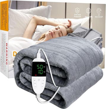 Verwarmde Matrastopper 180x150 | Tweedekansje | OP=OP, Huis en Inrichting, Tweepersoons, Ophalen of Verzenden, Grijs, Deken of Dekbed