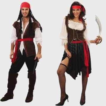 Piraten Kostuum Captain Jack Sparrow Stijl - Heren & Dames -, Verzenden, Nieuw