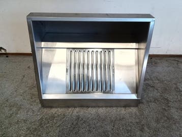 RVS Afzuigkap met 1 Filter – B100 x D86,5 x H60 cm, Gebruikt