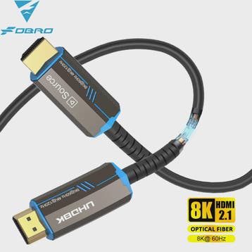 FDBRO 8K HDMI 2.1 Fiber Optic Kabel - 48Gbps, 120Hz, HDR voo, Verzenden, Nieuw
