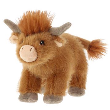 Keel Toys Schotse Hooglander koe knuffel - pluche - bruin, Verzenden, Nieuw